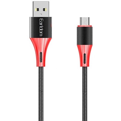 کابل شارژ و انتقال دیتا یو اس بی به میکرو یو اس بی 2.4 آمپر یک متری ارلدام Earldom EC-177 Charger Cable 1m